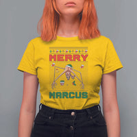 Marcus The Worm Meme Merry Marcus T Shirt For Women Funny Ugly Christmas Gift - Wonder Print Shop