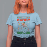 Marcus The Worm Meme Merry Marcus T Shirt For Women Funny Ugly Christmas Gift - Wonder Print Shop