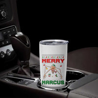 Marcus The Worm Meme Merry Marcus Tumbler Cup Funny Ugly Christmas Gift - Wonder Print Shop