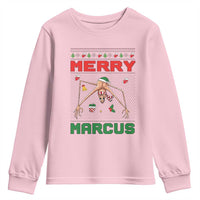 Marcus The Worm Meme Merry Marcus Youth Sweatshirt Funny Ugly Christmas Gift - Wonder Print Shop
