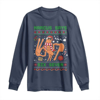 Marcus Says Six Seven Long Sleeve Shirt Funny Ugly Christmas Meme Gift - Wonder Print Shop