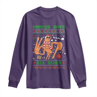 Marcus Says Six Seven Long Sleeve Shirt Funny Ugly Christmas Meme Gift - Wonder Print Shop