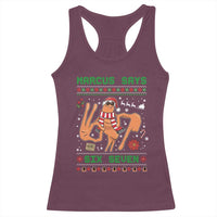 Marcus Says Six Seven Racerback Tank Top Funny Ugly Christmas Meme Gift - Wonder Print Shop