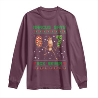 Marcus Says Six Seven Meme Christmas Ugly Sweater Long Sleeve Shirt Trendy Tiktok Gift - Wonder Print Shop