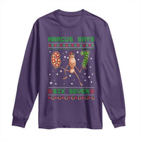 Marcus Says Six Seven Meme Christmas Ugly Sweater Long Sleeve Shirt Trendy Tiktok Gift - Wonder Print Shop