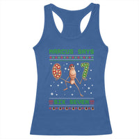 Marcus Says Six Seven Meme Christmas Ugly Sweater Racerback Tank Top Trendy Tiktok Gift - Wonder Print Shop