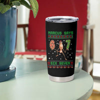 Marcus Says Six Seven Meme Christmas Ugly Sweater Tumbler Cup Trendy Tiktok Gift - Wonder Print Shop