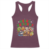 Gen Z Italian Merry Brainrot Christmas Racerback Tank Top Meme Holiday Gift - Wonder Print Shop