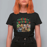 Gen Z Italian Merry Brainrot Christmas T Shirt For Women Meme Holiday Gift - Wonder Print Shop
