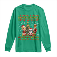 Merry Brainrot Long Sleeve Shirt Funny Ugly Christmas Italian Meme Gift - Wonder Print Shop