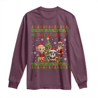 Merry Brainrot Long Sleeve Shirt Funny Ugly Christmas Italian Meme Gift - Wonder Print Shop