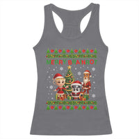 Merry Brainrot Racerback Tank Top Funny Ugly Christmas Italian Meme Gift - Wonder Print Shop