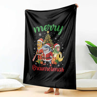 Merry Brainrotmas Throw Blanket Funny Italian Brainrot Meme Christmas - Wonder Print Shop