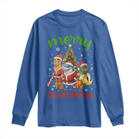 Merry Brainrotmas Long Sleeve Shirt Funny Italian Brainrot Meme Christmas - Wonder Print Shop