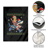 Funny Tung Tung Sahur Riding Tralala Garden Flag Ugly Chritstmas Italian Brainrot Meme - Wonder Print Shop