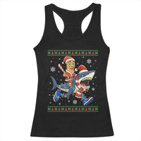 Funny Tung Tung Sahur Riding Tralala Racerback Tank Top Ugly Chritstmas Italian Brainrot Meme - Wonder Print Shop