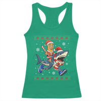 Funny Tung Tung Sahur Riding Tralala Racerback Tank Top Ugly Chritstmas Italian Brainrot Meme - Wonder Print Shop