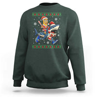Funny Tung Tung Sahur Riding Tralala Sweatshirt Ugly Chritstmas Italian Brainrot Meme - Wonder Print Shop