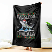 Falalero Tralala Italian Brainrot Meme Christmas Throw Blanket Funny Gen Z Alpha Ugly Xmas Gift - Wonder Print Shop