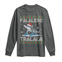Falalero Tralala Italian Brainrot Meme Christmas Long Sleeve Shirt Funny Gen Z Alpha Ugly Xmas Gift - Wonder Print Shop
