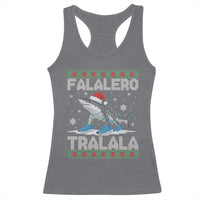 Falalero Tralala Italian Brainrot Meme Christmas Racerback Tank Top Funny Gen Z Alpha Ugly Xmas Gift - Wonder Print Shop