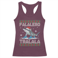 Falalero Tralala Italian Brainrot Meme Christmas Racerback Tank Top Funny Gen Z Alpha Ugly Xmas Gift - Wonder Print Shop