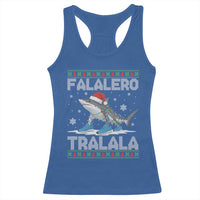 Falalero Tralala Italian Brainrot Meme Christmas Racerback Tank Top Funny Gen Z Alpha Ugly Xmas Gift - Wonder Print Shop