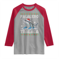 Falalero Tralala Italian Brainrot Meme Christmas Raglan Shirt Funny Gen Z Alpha Ugly Xmas Gift - Wonder Print Shop