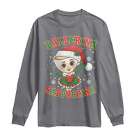 Ballerina Cappuccina Long Sleeve Shirt Funny Italian Brainrot Meme Christmas Gift - Wonder Print Shop