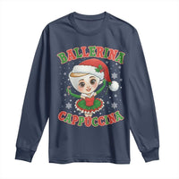 Ballerina Cappuccina Long Sleeve Shirt Funny Italian Brainrot Meme Christmas Gift - Wonder Print Shop