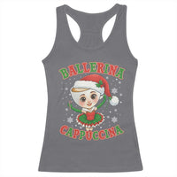 Ballerina Cappuccina Racerback Tank Top Funny Italian Brainrot Meme Christmas Gift - Wonder Print Shop