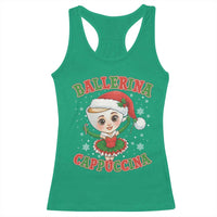 Ballerina Cappuccina Racerback Tank Top Funny Italian Brainrot Meme Christmas Gift - Wonder Print Shop