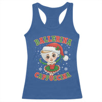 Ballerina Cappuccina Racerback Tank Top Funny Italian Brainrot Meme Christmas Gift - Wonder Print Shop