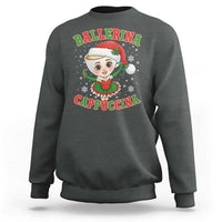 Ballerina Cappuccina Sweatshirt Funny Italian Brainrot Meme Christmas Gift - Wonder Print Shop