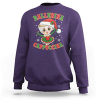 Ballerina Cappuccina Sweatshirt Funny Italian Brainrot Meme Christmas Gift - Wonder Print Shop