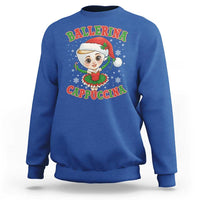 Ballerina Cappuccina Sweatshirt Funny Italian Brainrot Meme Christmas Gift - Wonder Print Shop