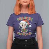 Ballerina Cappuccina T Shirt For Women Funny Italian Brainrot Meme Christmas Gift - Wonder Print Shop