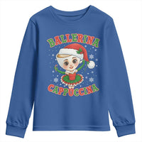 Ballerina Cappuccina Youth Sweatshirt Funny Italian Brainrot Meme Christmas Gift - Wonder Print Shop
