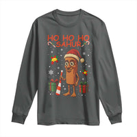 Ho Ho Ho Sahur Italian Brainrot Meme Long Sleeve Shirt Funny Gen Z Alpha Christmas Gift - Wonder Print Shop