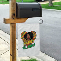 Black History Is My Valentine Garden Flag Gift For Black Women - Wonder Print Shop