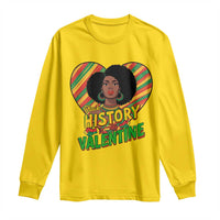 Black History Is My Valentine Long Sleeve Shirt Gift For Black Women - Wonder Print Shop