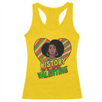 Black History Is My Valentine Racerback Tank Top Gift For Black Women - Wonder Print Shop