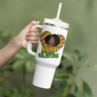 Black History Is My Valentine Tumbler With Handle Gift For Black Women - Wonder Print Shop