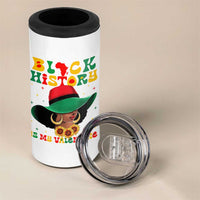 Black History Is My Valentine 4 in 1 Can Cooler Tumbler Women Gift For February - Wonder Print Shop
