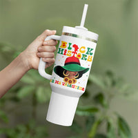 Black History Is My Valentine Tumbler With Handle Women Gift For February - Wonder Print Shop