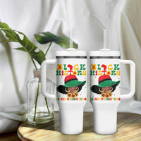 Black History Is My Valentine Tumbler With Handle Women Gift For February - Wonder Print Shop