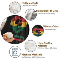 African American Women Pride Throw Blanket Black History Is My Valentine - Wonder Print Shop