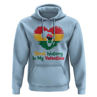 African American Women Pride Hoodie Black History Is My Valentine - Wonder Print Shop