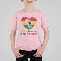 African American Women Pride T Shirt For Kid Black History Is My Valentine - Wonder Print Shop