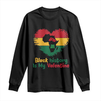 African American Women Pride Long Sleeve Shirt Black History Is My Valentine - Wonder Print Shop